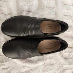 Clarks Men's Black Leather Shoes